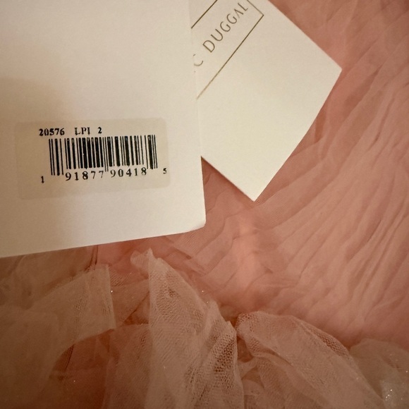 NWT | Mac Duggal 20592 Light Pink Glitter Tulle Gown Size 2 - Picture 10 of 16